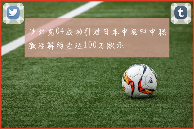 沙尔克04成功引进日本中场田中聪激活解约金达100万欧元